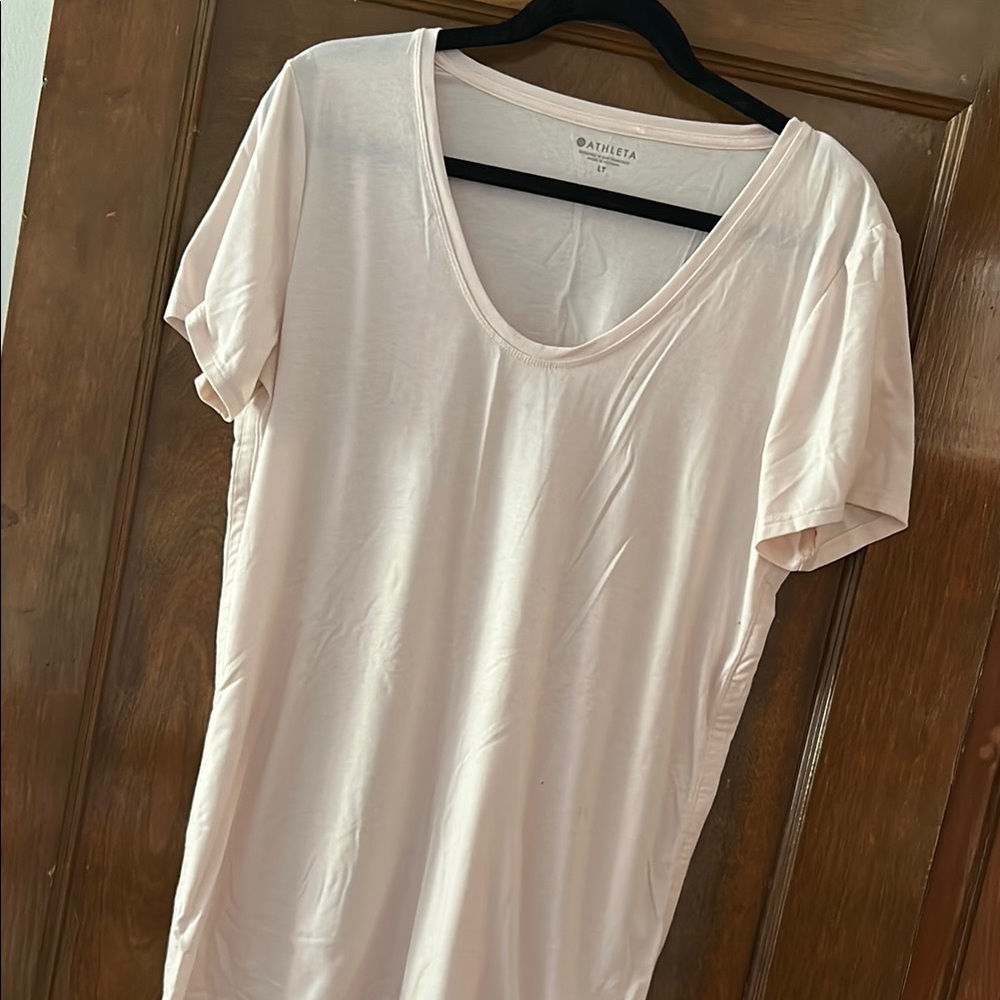 Athleta Pink Short Sleeve T-Shirt